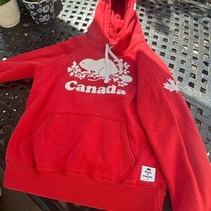 Red Canada Roots Hoodie